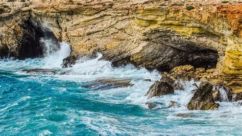 Rocky Coast Sea Caves Waves Free Photo On Pixabay Pixabay