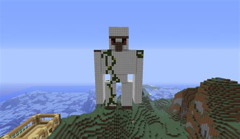 How to build an iron golem in minecraft. Iron Golem Statue Minecraft Map
