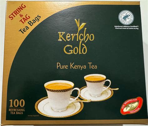 Kericho Gold Pure Kenya Tea String Foil Wrapped Grocery