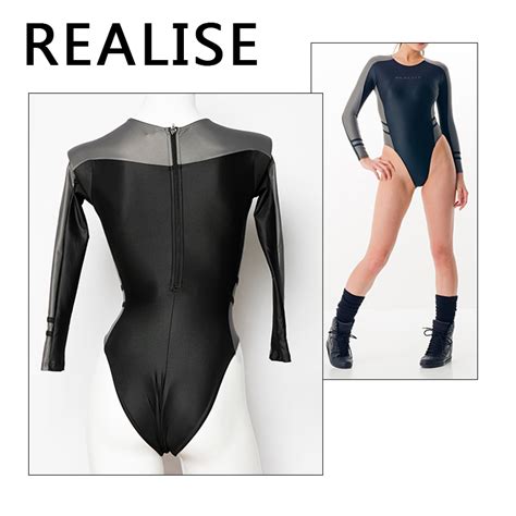 japan realize long sleeve one piece swimming suit female sexy water polo swimsuit high fork hot