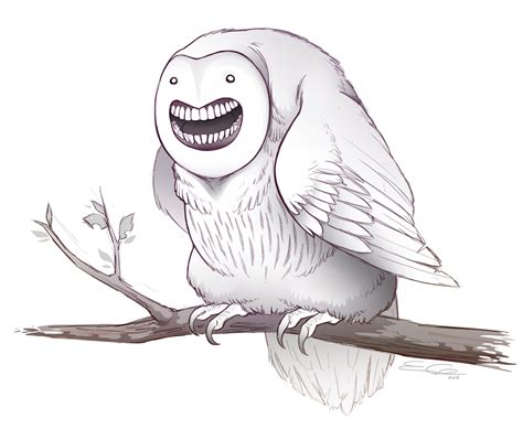 Fat Happy Owl By Silentreaper On Deviantart