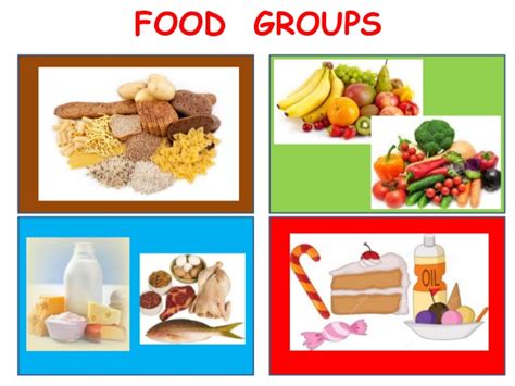 Along with the dairy, fruits and vegetable, meat and grain group, there is now a. Food groups