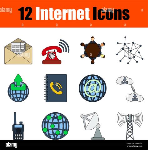 Internet Icon Set Stock Vector Image And Art Alamy