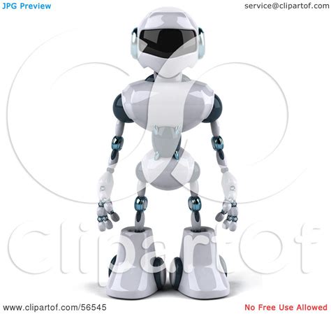 Royalty Free Rf Clipart Illustration Of A 3d Techno Robot Character