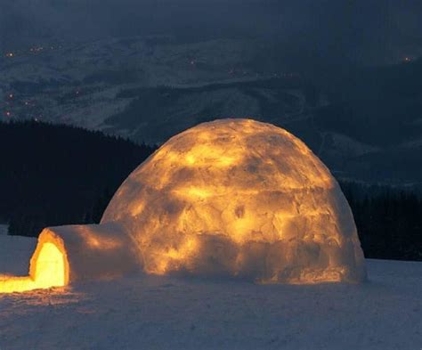 This Is What An Igloo Looks Like When You Build A Fire Inside The Fire