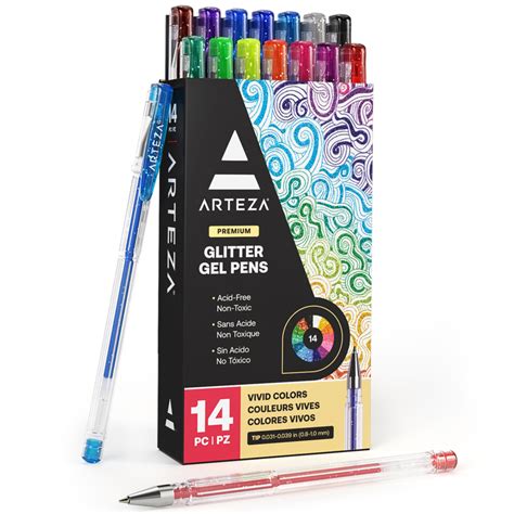 Gel Ink Pens Glitter Set Of 14 — Uk