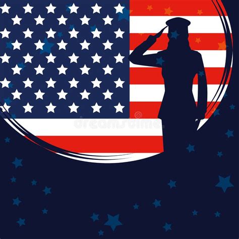 Silhouette Female Military Salute Stock Illustrations 33 Silhouette
