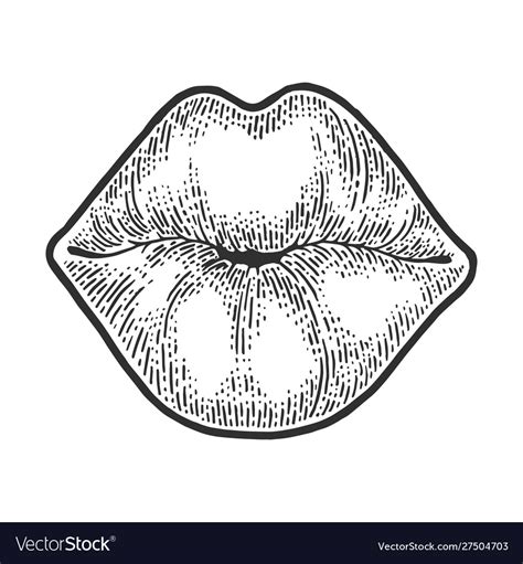 Kissing Lips Sketch