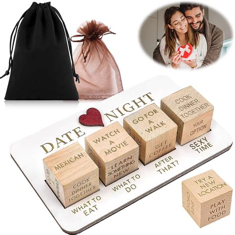 Date Night Dice Ideas Wooden Dice Couples Ts Bridal