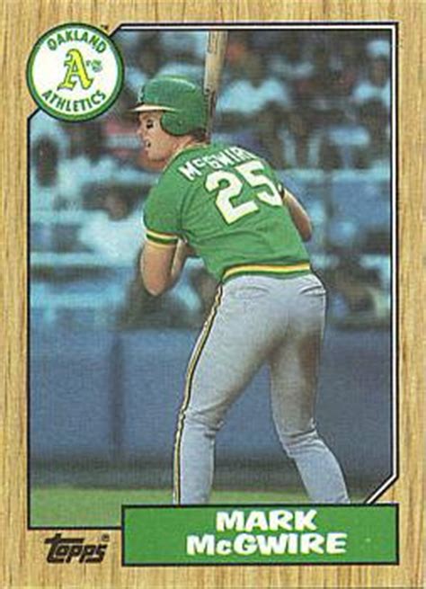 Check spelling or type a new query. Mark McGwire Rookie Card
