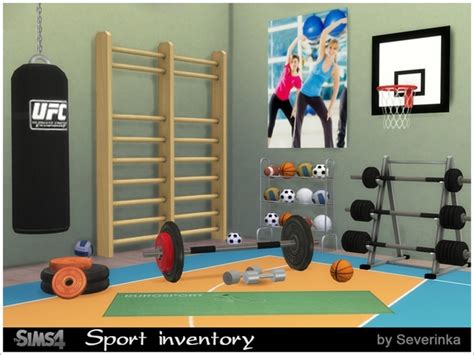 My Sims 4 Blog Sporty Inventory Gym Set By Severinka