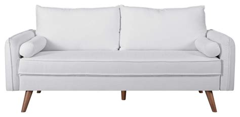 Revive Upholstered Fabric Sofa By Modway Midcentury Sofas By