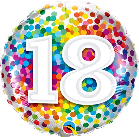 We always upload highr definition png pictures. 18th Birthday Balloon In A Box - Confetti Design ...