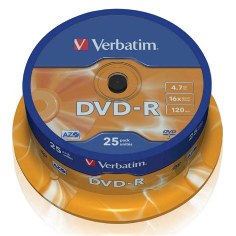 Verbatim Dvd R 16x 4 7 Gb Bobina 25 Unds
