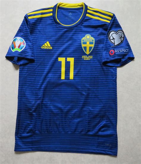 Legendary players and memorable moments from seasons gone by. Sweden Away football shirt 2018.