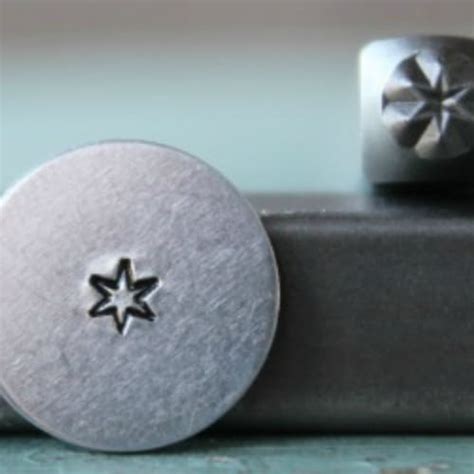 3mm 6 Point Star Metal Design Stamp Metal Stamp Metal Etsy