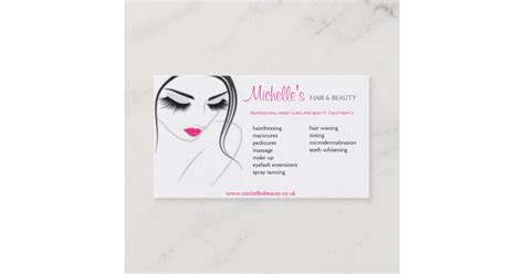 Hair And Beauty Salon Business Card Design Zazzle