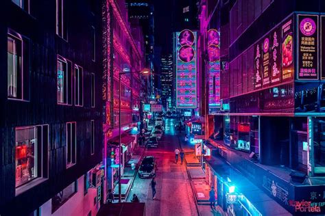 Follow the vibe and change your wallpaper every day! Glow by Xavier Portela | Cyberpunk city, City wallpaper ...
