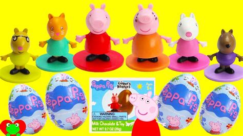 Peppa Pig Chocolate Surprise Eggs Youtube