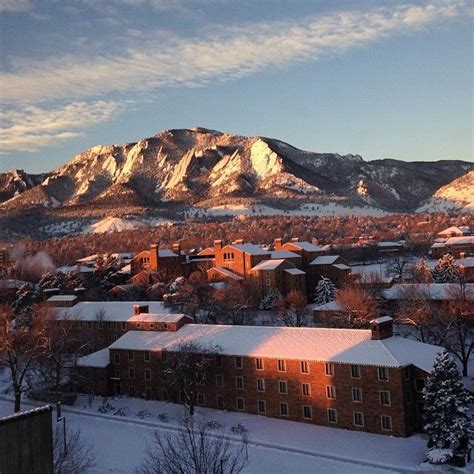 A Beautiful Winter Morning At Cuboulder University Of Colorado