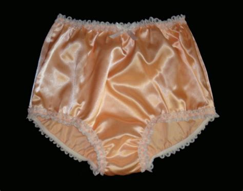 vintage style adult sissy satin and lace panties double or single layer cross dresser fetish
