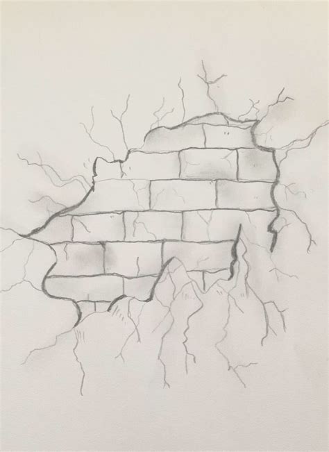 Cracked Brick Wall Frases De Scarface Pared De Ladrillos Dibujos