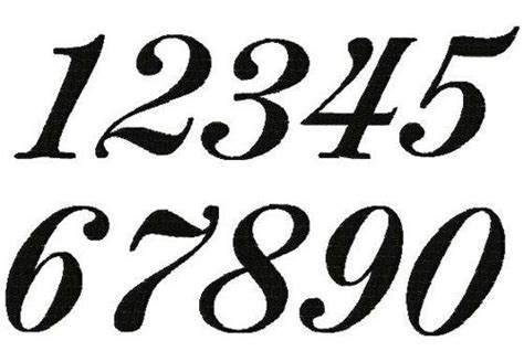 45 Fancy Numbers Clipart Fancy Numbers Fancy Numbers Fonts Graffiti