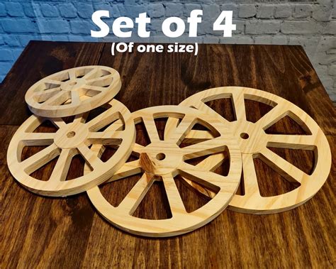 Wooden Wagon Wheels 6 To 105 Inch Od Cannon Wheels Pine Etsy