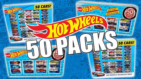 Hot Wheels 50 Pack Unboxing Compilation And Race Youtube