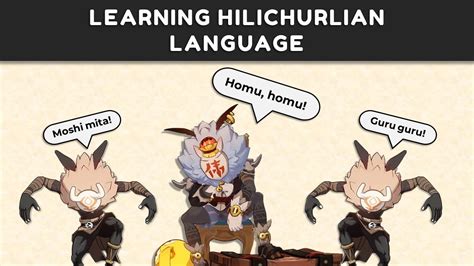 Learning Hilichurlian Language In Genshin Impact Youtube