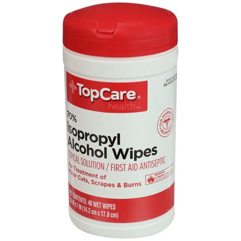 TopCare Isopropyl Alcohol Wipes 70 Solution Hy Vee Aisles Online