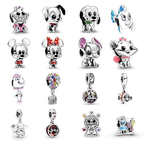 Charm Berloque Disney Prata 925 P Pulseira Pandora E Vivara Shopee