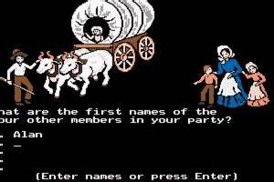 I remember playing green screen oregon trail on an apple in school, in 5th(?) grade. Download The Oregon Trail - My Abandonware