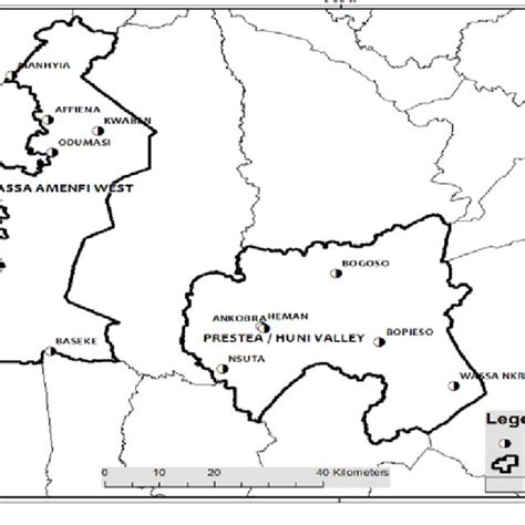1 Map Of Western Region Showing Sampled Districts Download