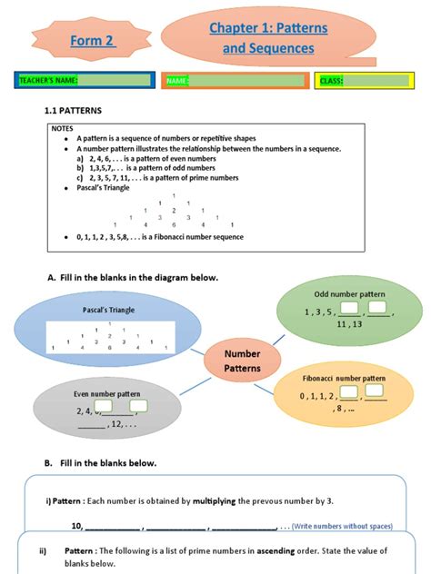 Chapter 1 Patterns And Sequences Pdf