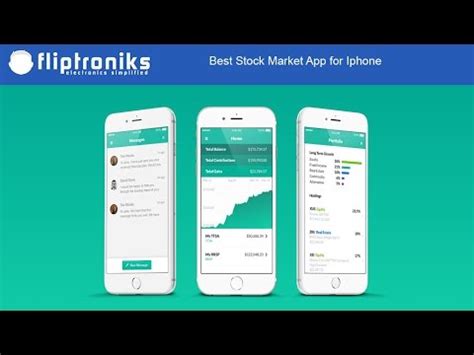 The stocks app on the iphone seemed much more concise and useful than any i've tried on android. Best Stock Market App for Iphone - Fliptroniks.com - YouTube