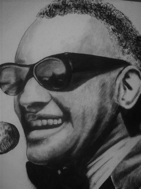 Ray Charles Desenho Carvão Sobre Tela Feito Ao Vivo No Ba Flickr