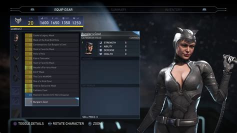 Injustice 2 Epic Gear Set Catwoman Cat Titude Youtube