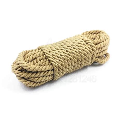 new adult fetish soft faux jute cotton shibari bondage rope 5m 10m sex slave bondage restraints