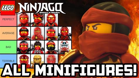 Ranking Every Ninjago Kai Minifigure Ever Made Youtube