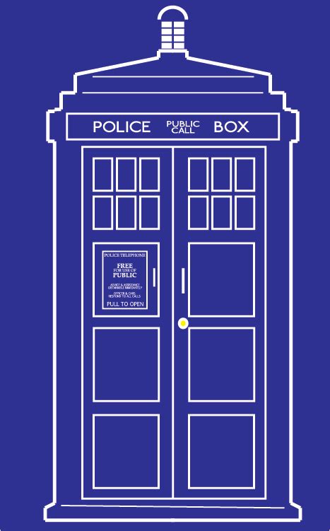 I Needed An Outline Vector Version Of The Tardis And