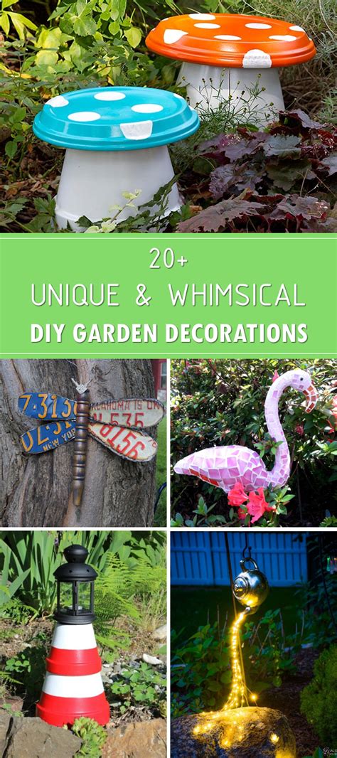 20 Unique And Whimsical Diy Garden Decorations