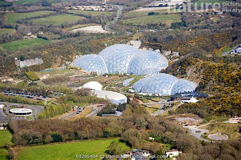Stock Photo Of Aerial View Of The Eden Project St Austell Cornwall