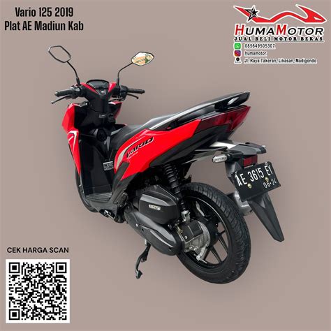 Vario 125 2019 Plat AE Madiun Kab - HUMA MOTOR JUAL BELI MOTOR BEKAS