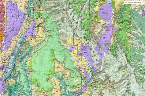 Utah Geologic Relief Map Photos Diagrams Topos Summit