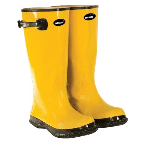 Enguard Mens Size 14 Yellow Rubber Slush Boots Egsb 14 The Home Depot