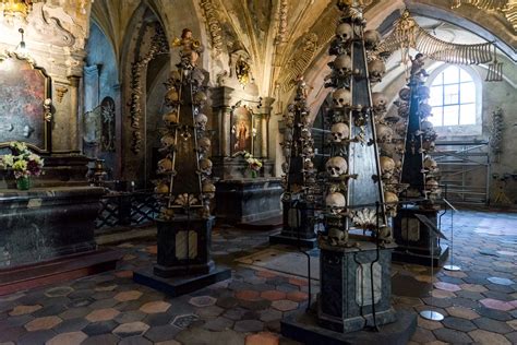 The Sedlec Ossuary Church Of Bones At Kutna Hora Czech Republic