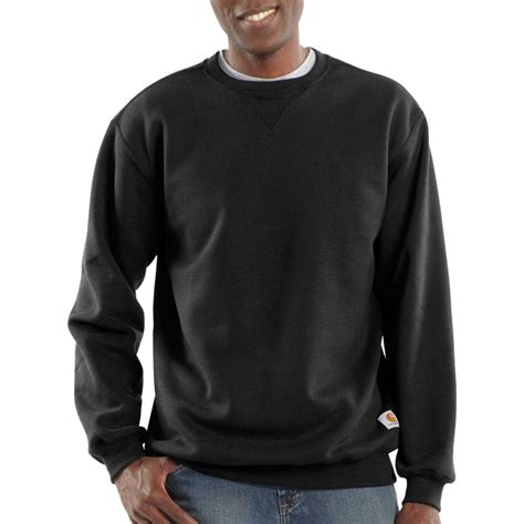 Carhartt Synthetic Midweight Crewneck Sweatshirt in Black for Men - Lyst