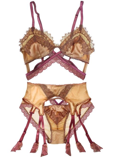 The Lingerie Lovely The Claire Luxe Lingerie Set In Rose Petal By Uye