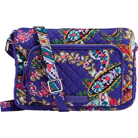 Vera Bradley Iconic Rfid Little Hipster Romantic Paisley Shop By